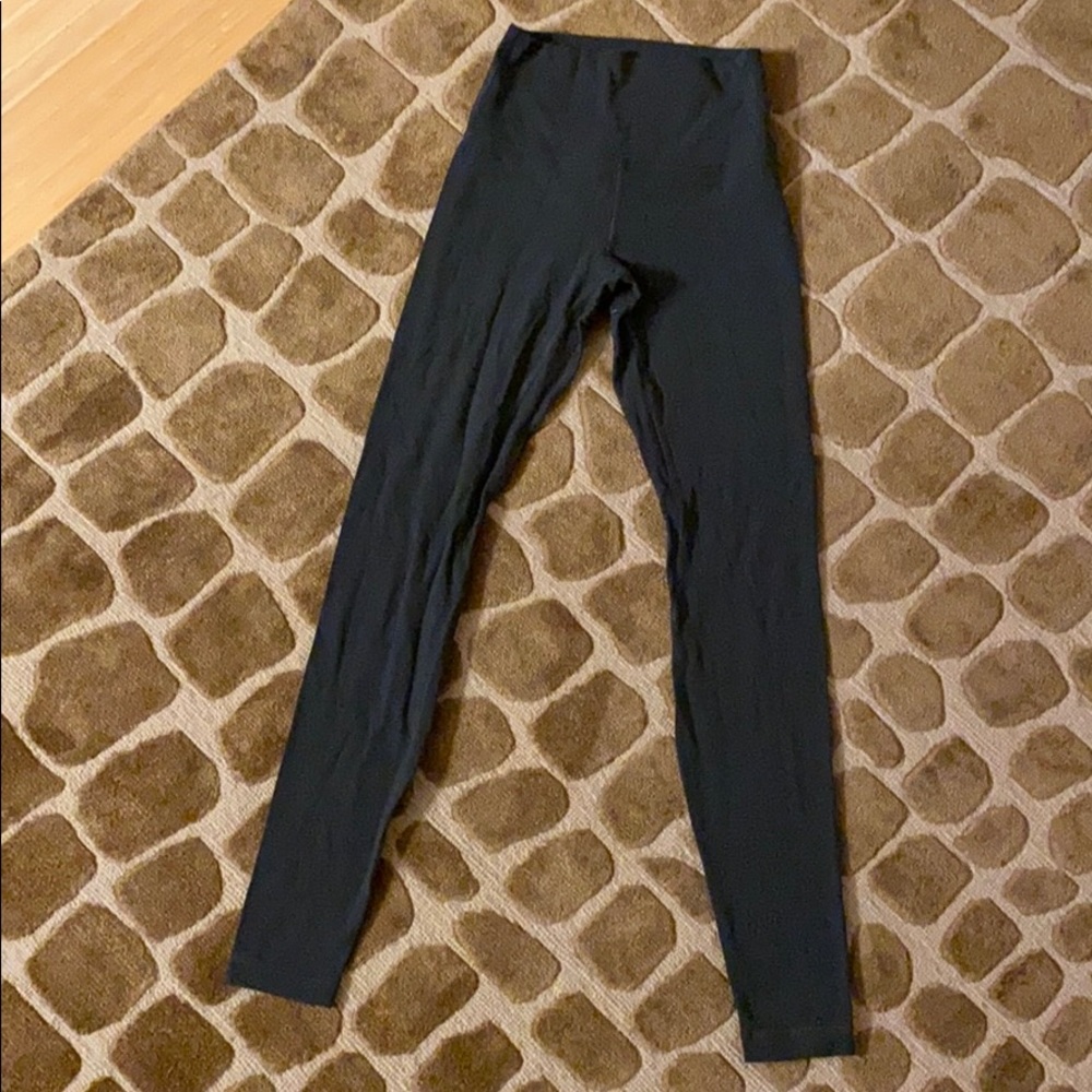 teal / grey lululemon leggings